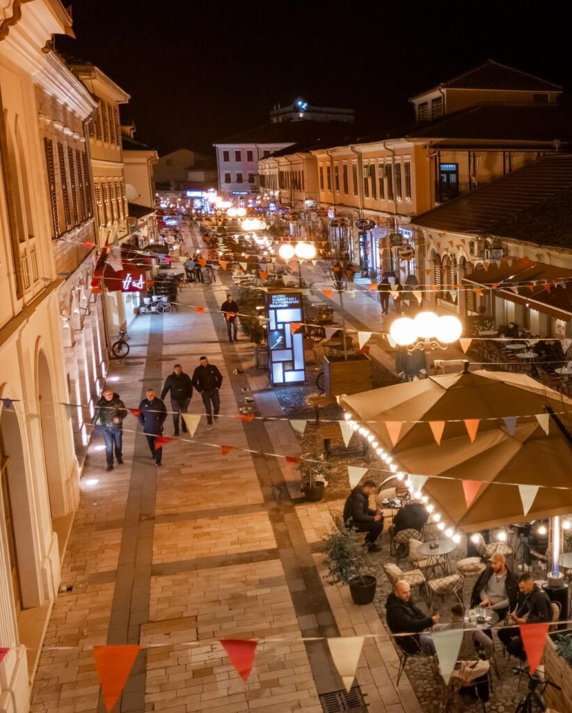 the center of the city of Shkodra