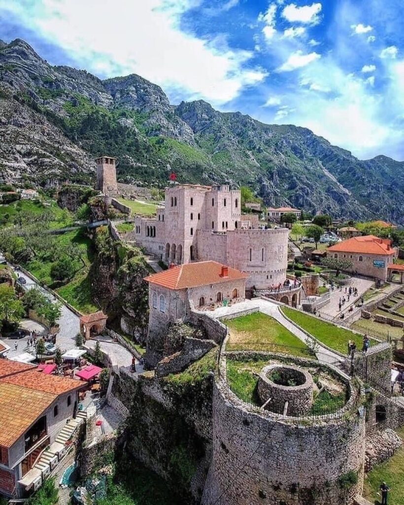 Exploring the ancient castle in kruja city