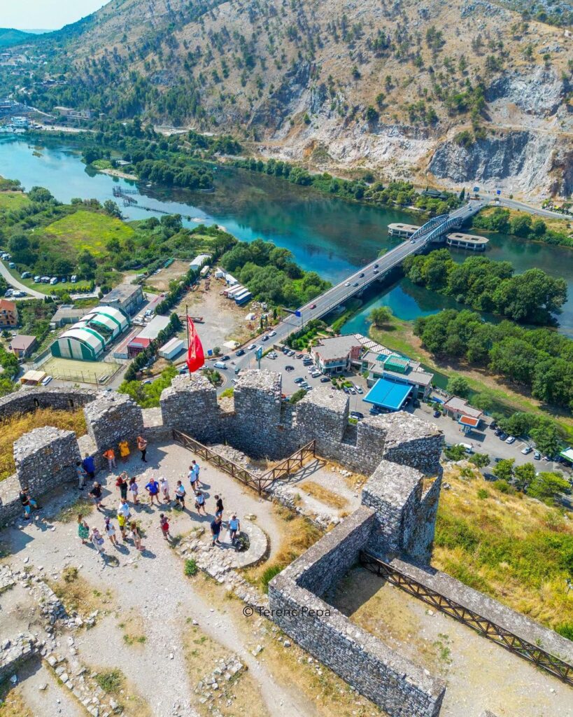 rozafa castel in shkoder city